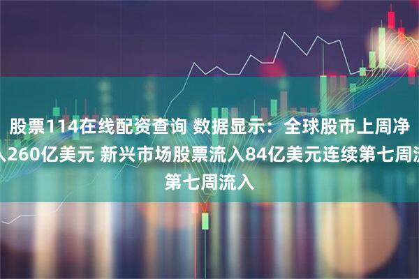 股票114在线配资查询 数据显示：全球股市上周净流入260亿美元 新兴市场股票流入84亿美元连续第七周流入